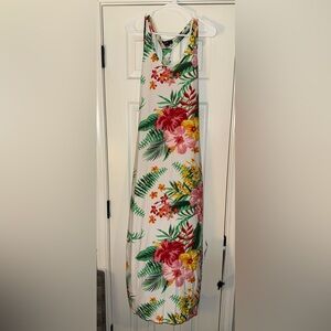 Floral Sleeveless Maxi Dress